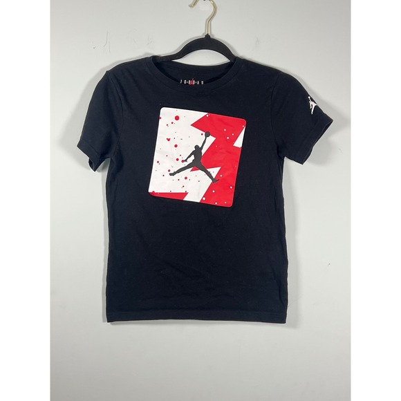 Jordan Other - Jordan Kids Black Red White Graphic Short Sleeve Sporty Shirt Boys Medium